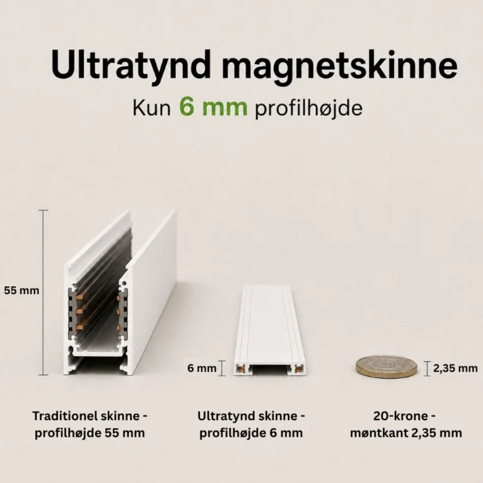 Ultratynd skinne