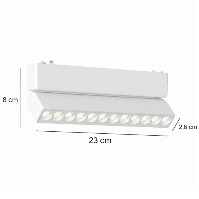 12W WiFi Zigbee vipbart LED spotmodul til lysskinne - Billede 2