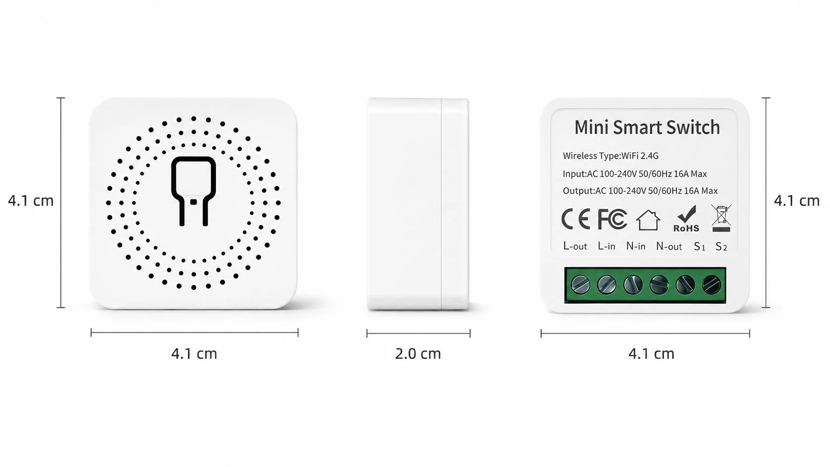 smart switch mål wifi smart switch dimensioner