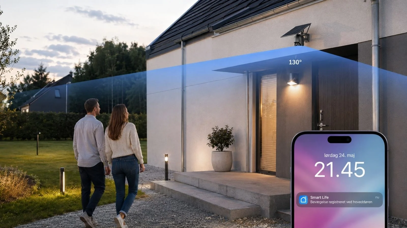 4G PTZ overvågningskamera med stort batteri og 8W solcelle