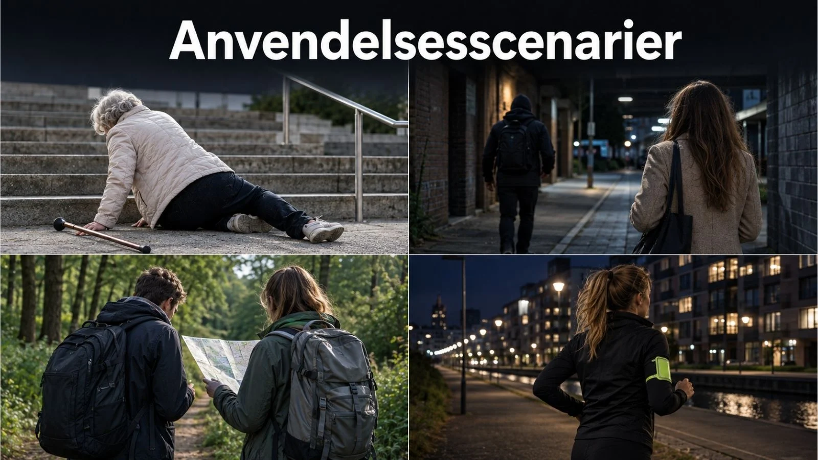 Anvendelsesscenarier med overfaldsalarm