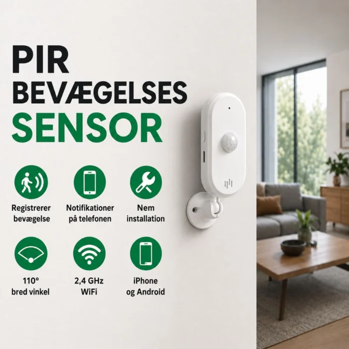 PIR bevægelsessensor med strøm