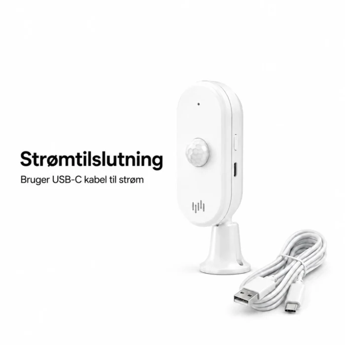 PIR bevægelsessensor med strømtilslutning