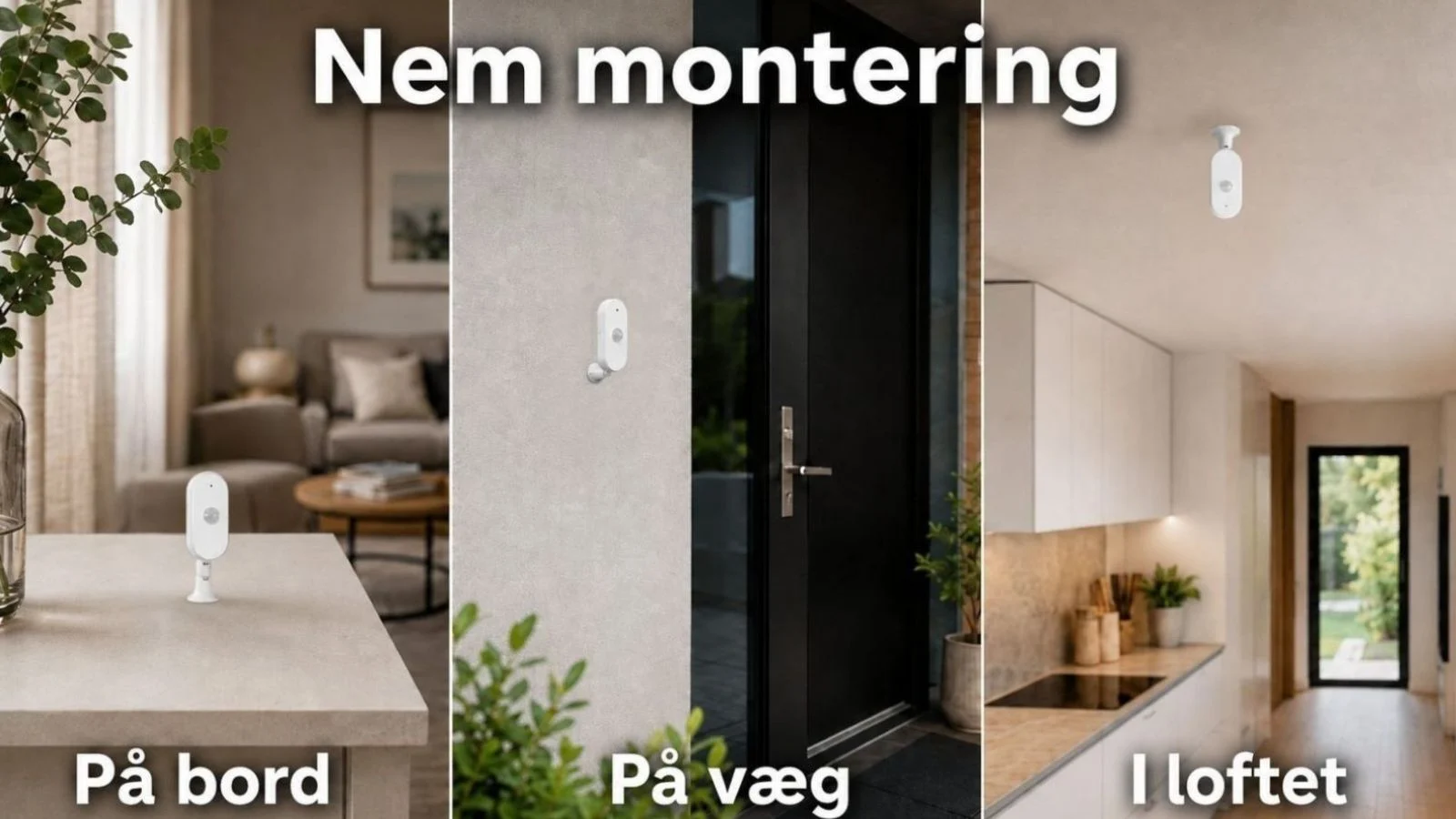 PIR sensor batteridrevet montering PIR bevægelsessensor