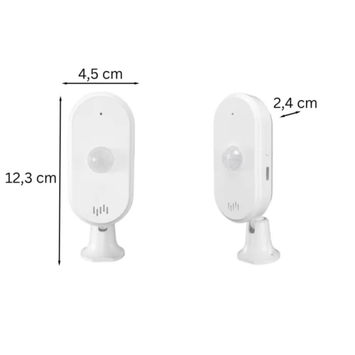 WiFi PIR bevægelsessensor mål