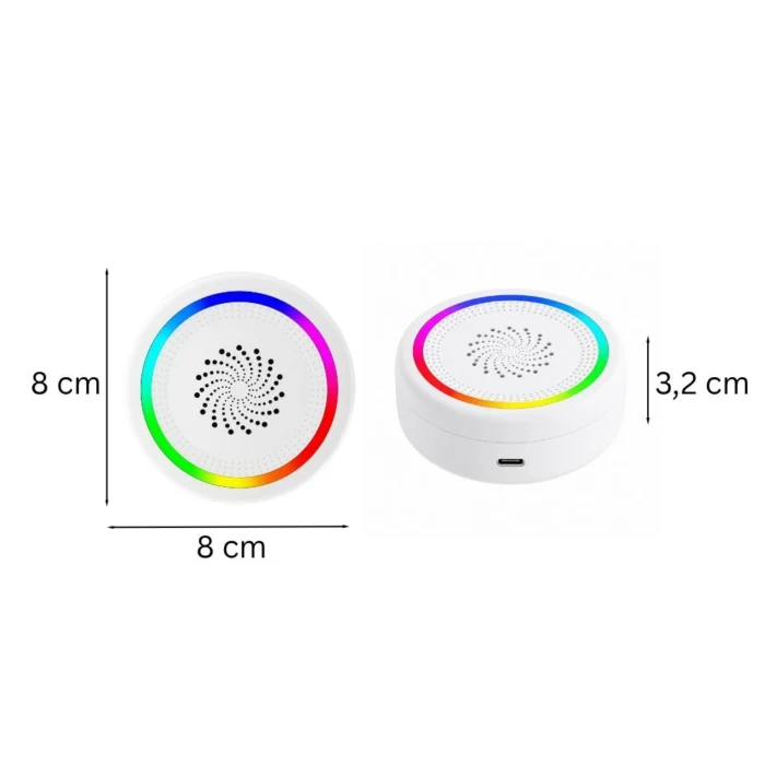 WiFi alarmsirene med lyd og lys - Billede 2