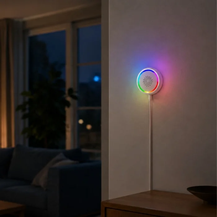 WiFi alarmsirene om aftenen