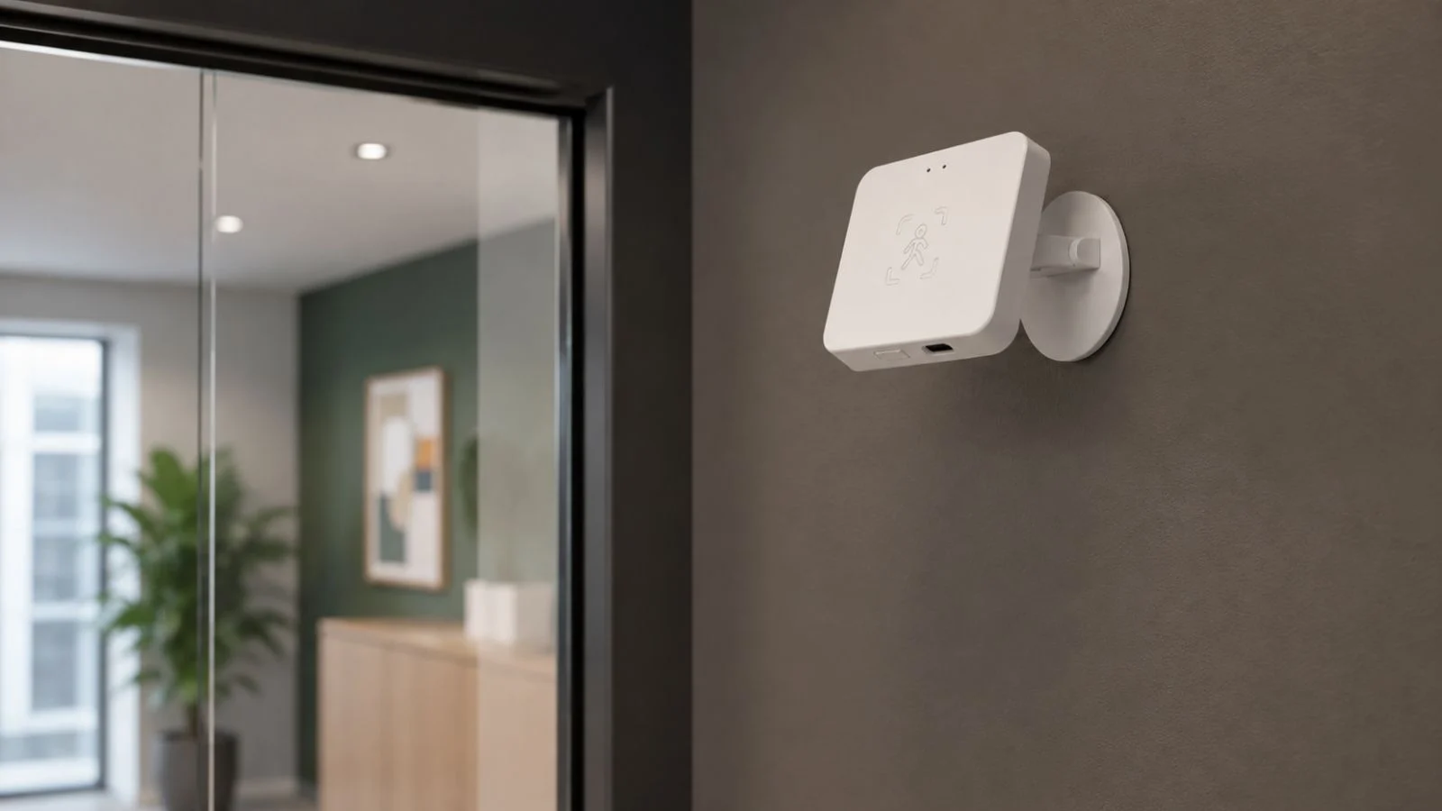 WiFi bevægelsessensor på kontor WiFi bevægelsessensor med menneskeregistrering