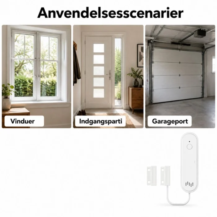WiFi dør og vinduesalarm anvendelse
