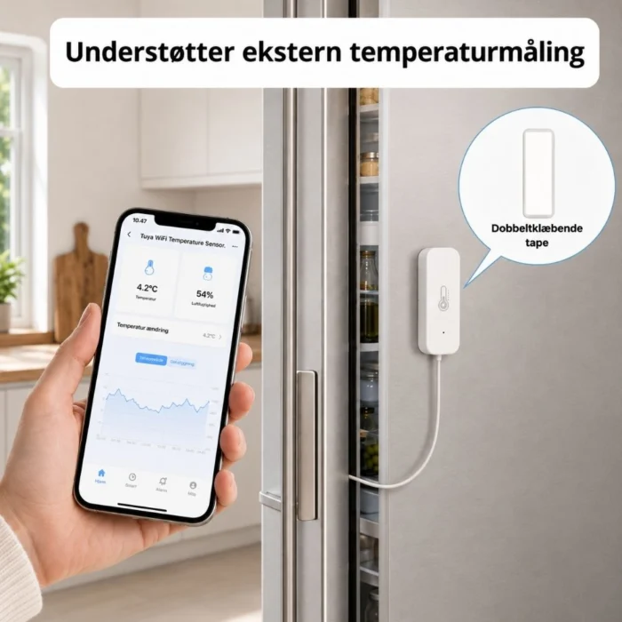 WiFi termometer med ekstern føler