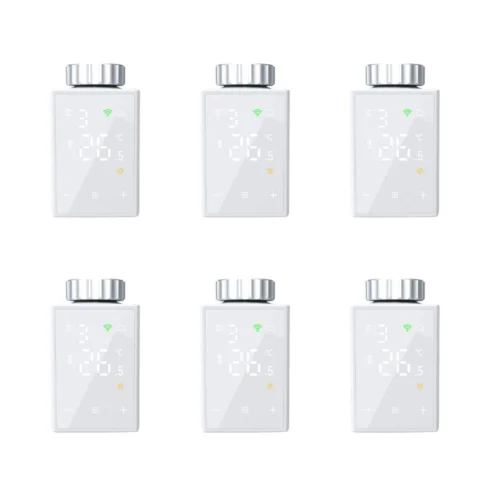6 pak smart WiFi radiator termostat med display