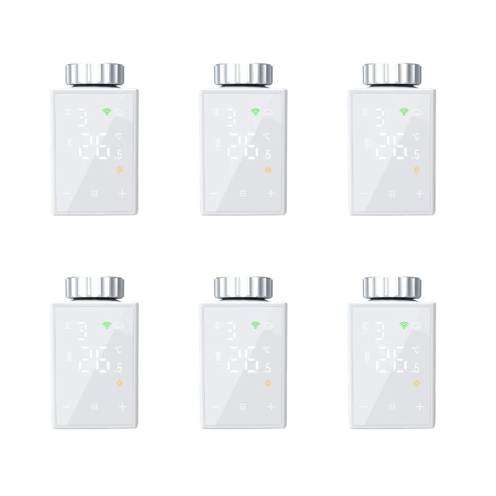6 pak smart WiFi radiator termostat med display 6 pak smart WiFi radiator termostat med display