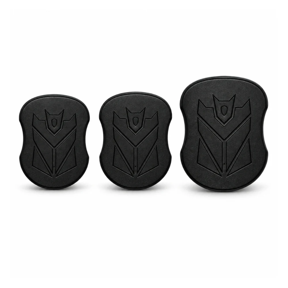 GPS trackere alle 3 samlet med skygger