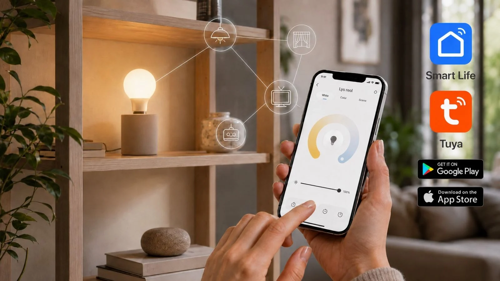 LED pære med SmartLife og Tuya