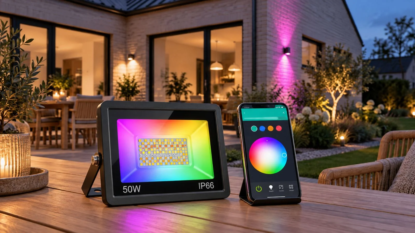 WiFi LED projektør 50W