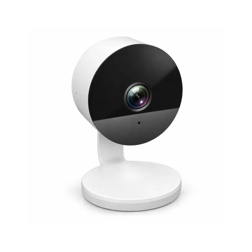 DanGear 4MP WiFi indendørs mini overvågningskamera DanGear 4MP WiFi indendørs mini overvågningskamera med hvid bordfod
