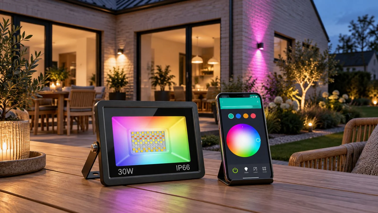 Udendørs WiFi LED projektør 30W WiFi LED projektør 30W