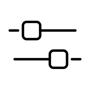 Appstyring – funktionsikon Appstyring – sort funktionsikon.